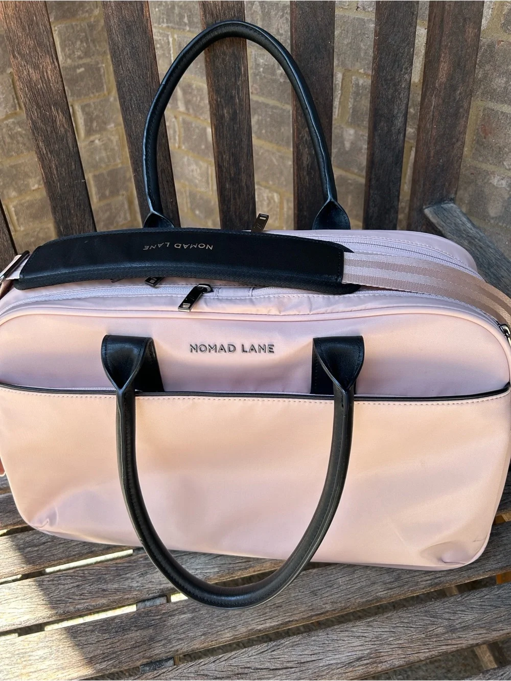 Women's Blush Pink Crossbody Personal Item Bag